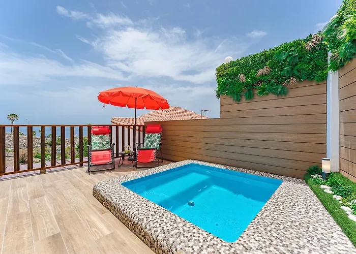 Vakantiehuis Private Pool Bbq Air Conditioning Stunning Ocean View Costa Adeje (Tenerife)